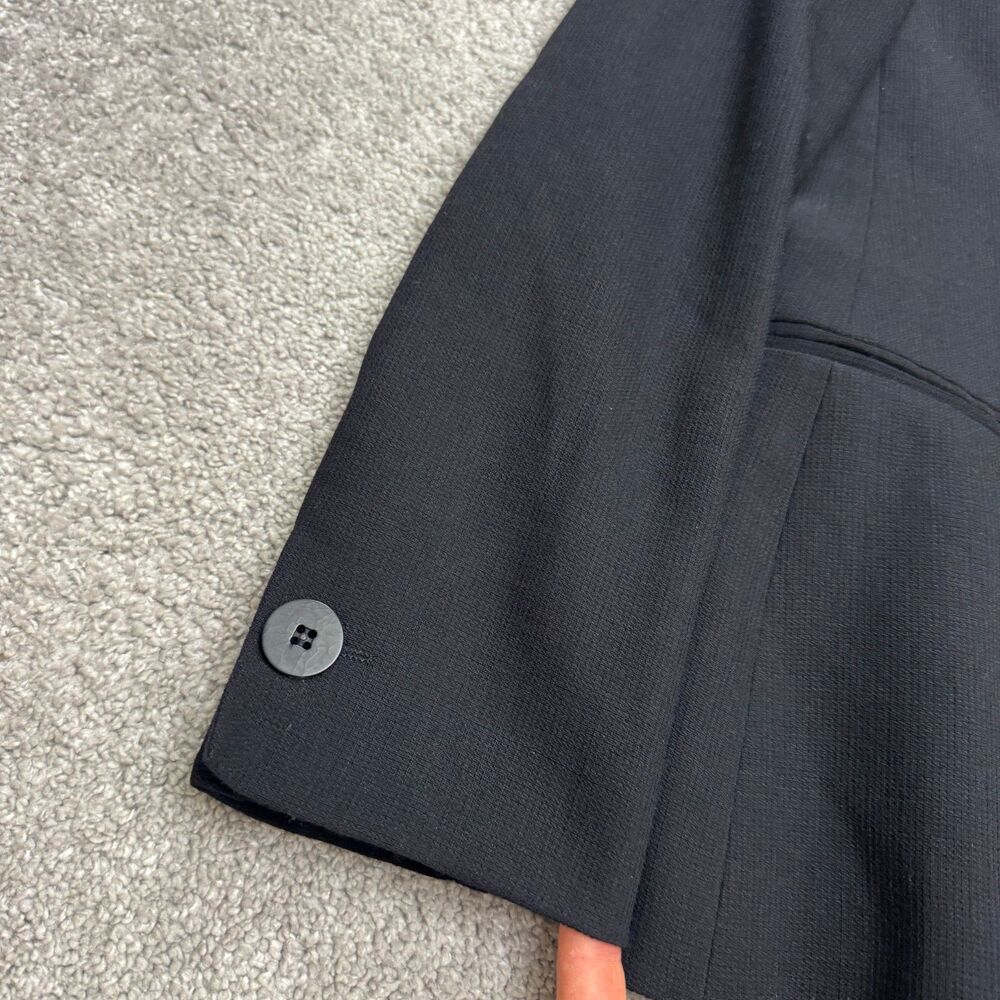 Giorgio Armani Le Collezioni Blazer Jacket Womens 6 Navy Blue Single Breasted - Picture 9 of 14